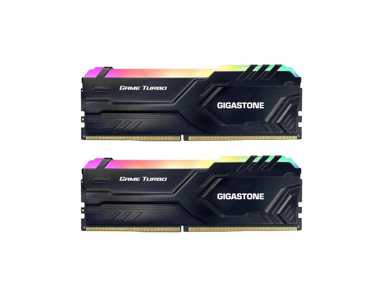 Gigastone Corporation DDR4-3200-16U-2-GST-RGB-GameTurbo-Black Mem
