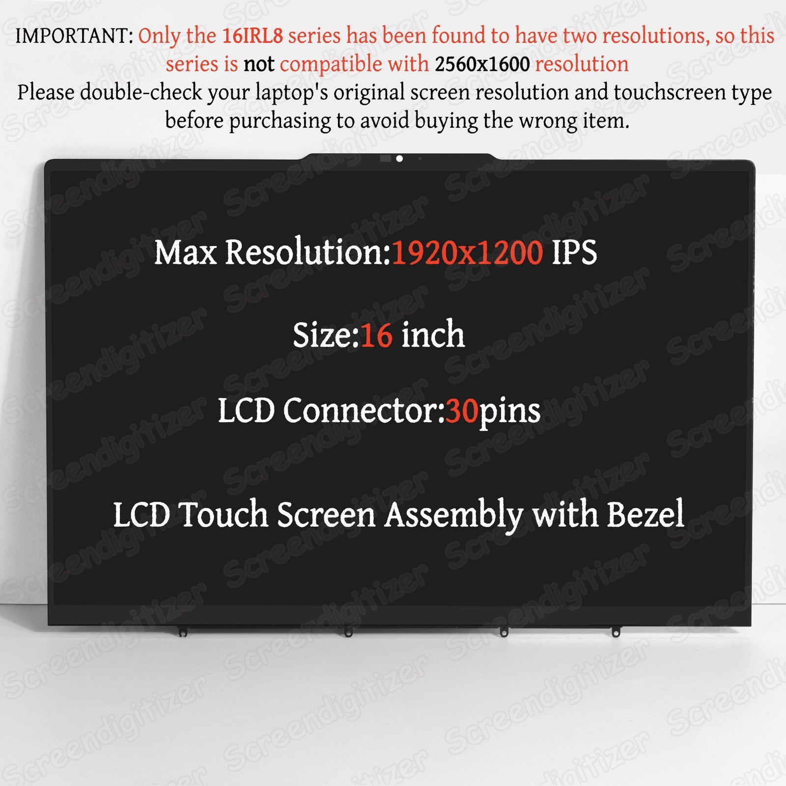 Lcd Touch Screen For Lenovo Yoga 7 2-in-1 16AHP9 83DM 16″ WUXGA 5D10S40113