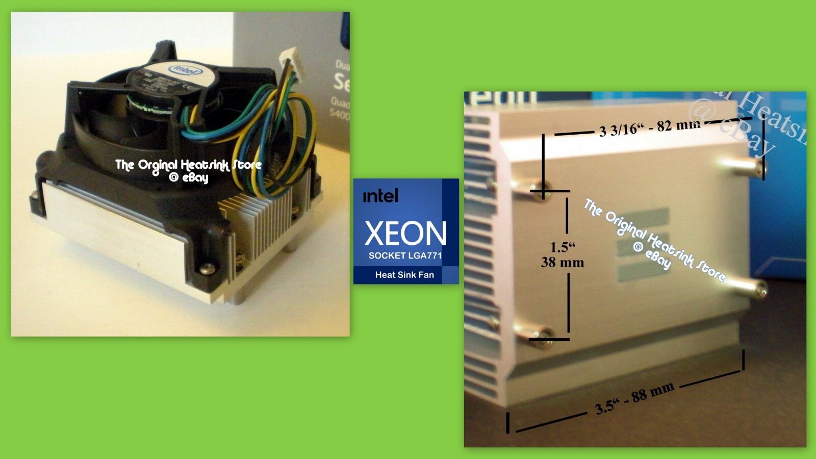 Cooling Fan Heatsink for Xeon E5420 E5430 Socket LGA771 Workstation or 1U Server