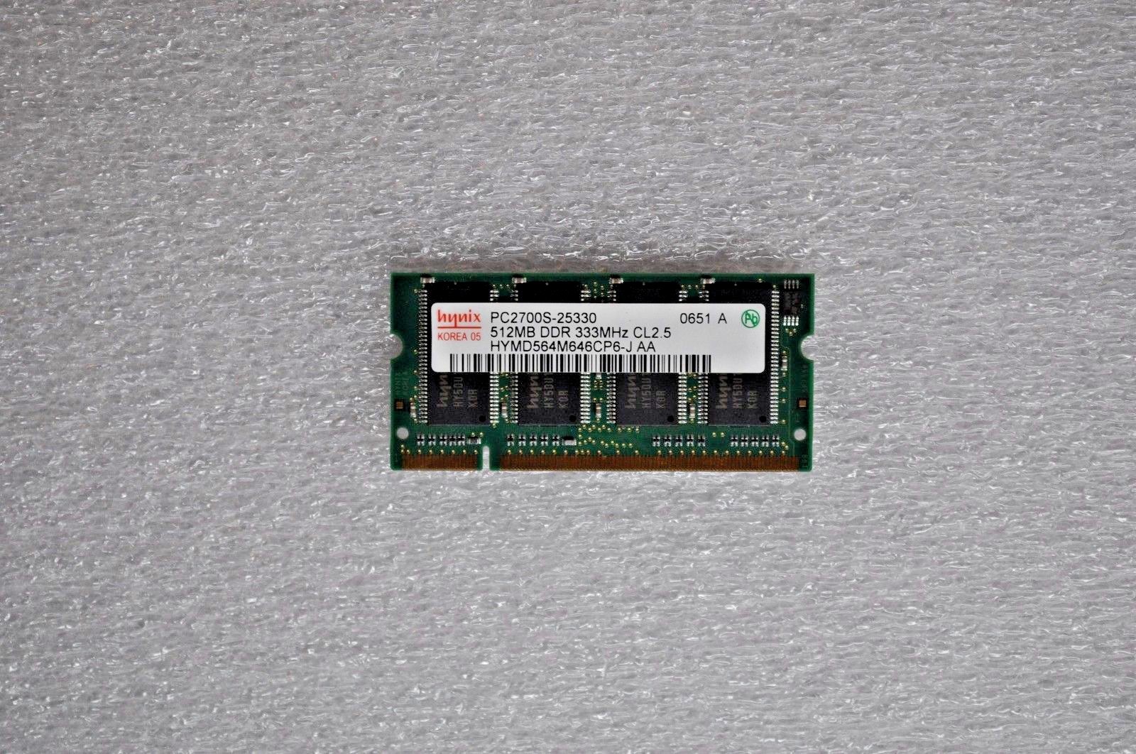 IBM Memory 512MB DDR 333MHZ PC2700S-25330 DIMM Memory Module Grade A 42J2739