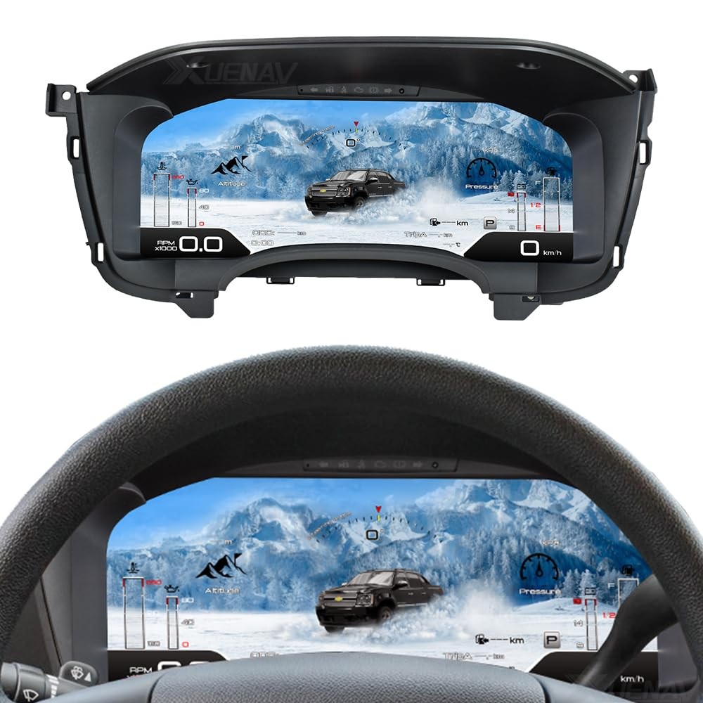 15.1 Inch Car Digital Cluster Gauge Replacement for GMC Sierra Chevrolet Silvera