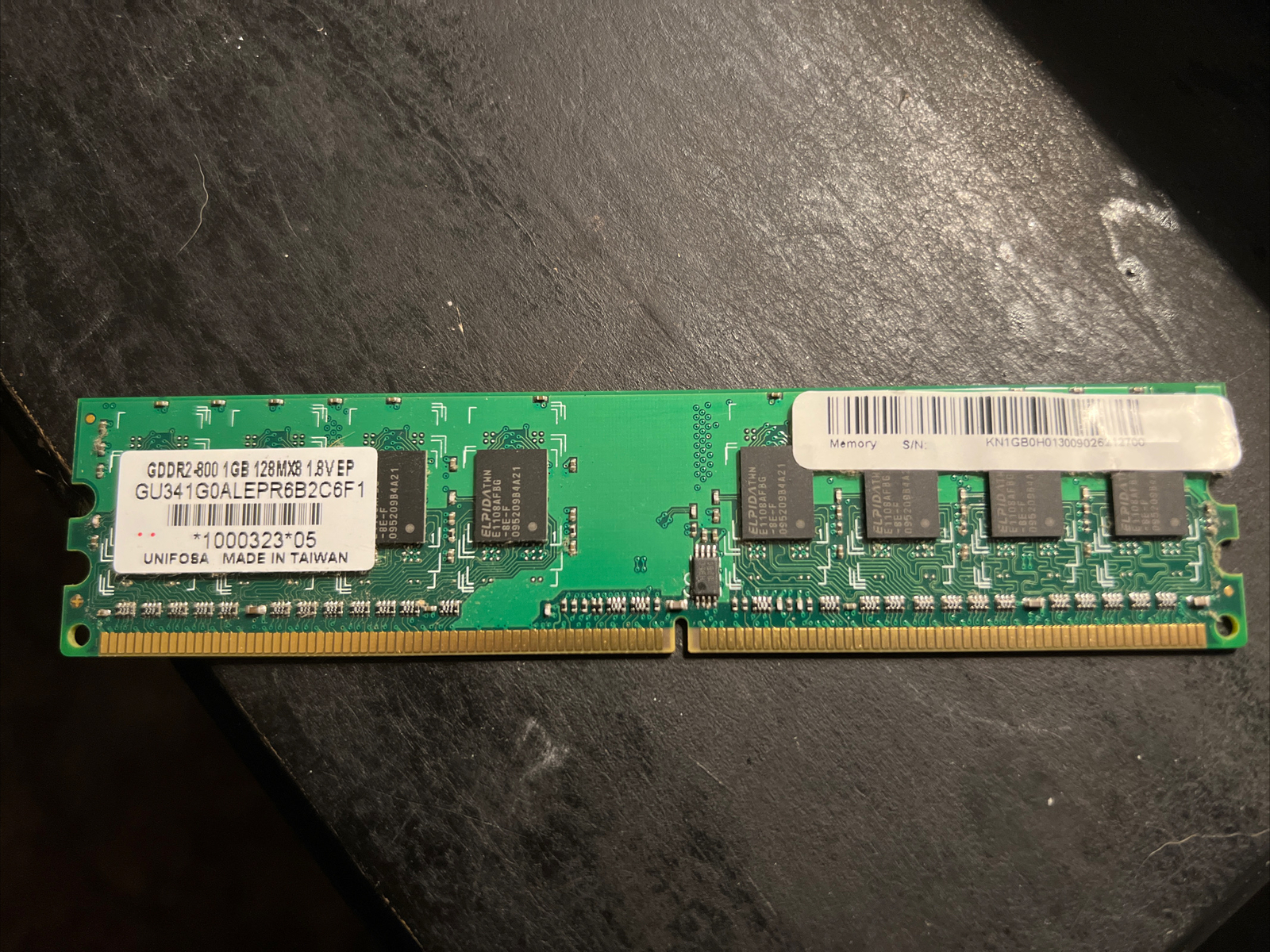  Desktop RAM GDDR2-800 1GB 128MX8 1.8V EP DIMM