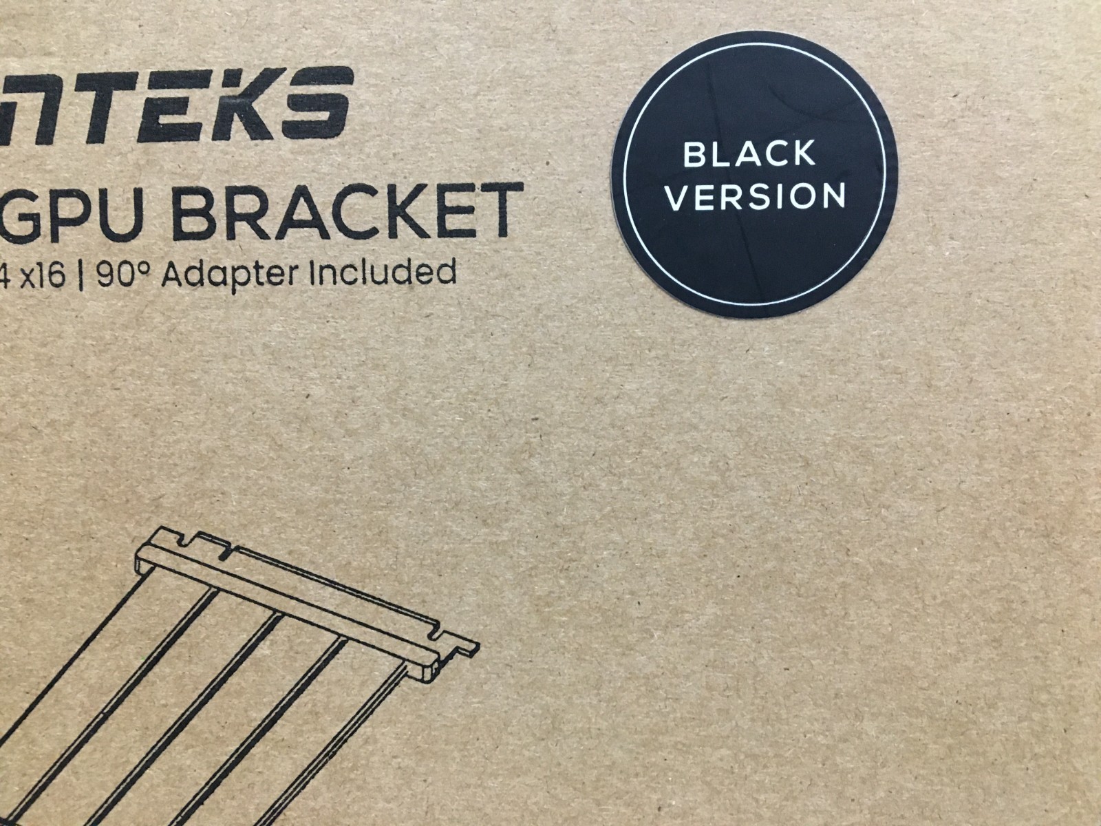 Phanteks Gen4 Vertical GPU Bracket, 220mm Flat Line PCI-E Gen4 x16 Riser Cable