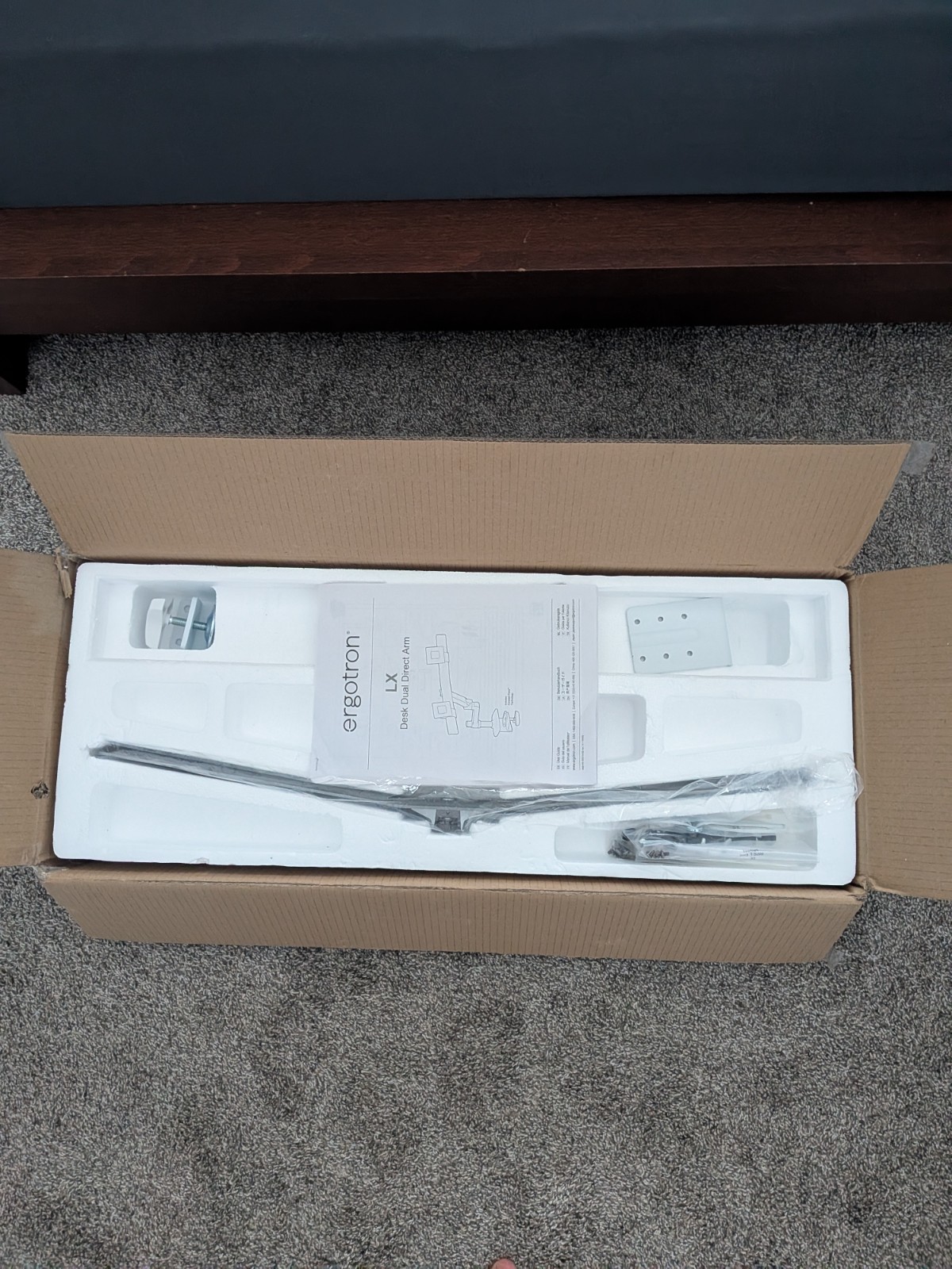 Ergotron Adjustable LX Dual Direct Monitor Arm for Two Monitors