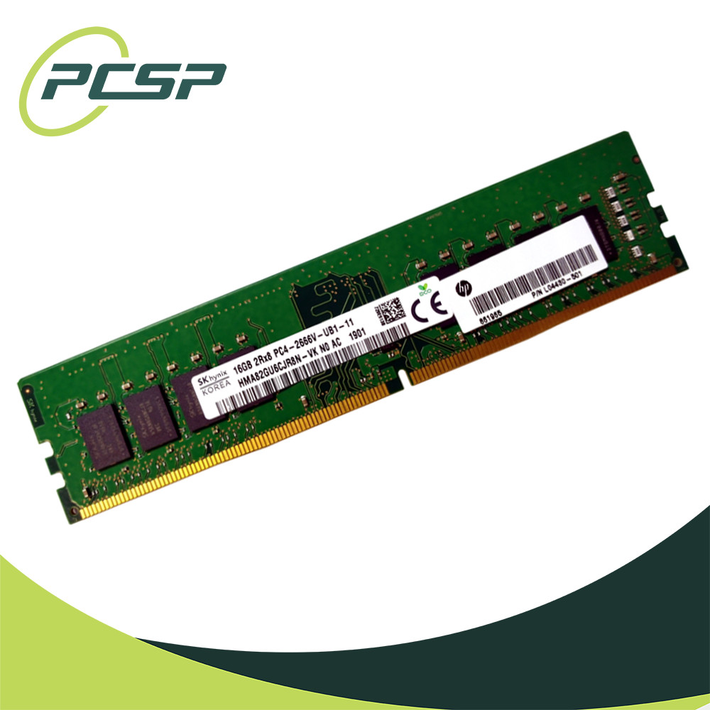 Hynix 16GB PC4-2666V-U 2Rx8 DDR4 UDIMM Unbuffered Memory HMA82GU6CJR8N-VK