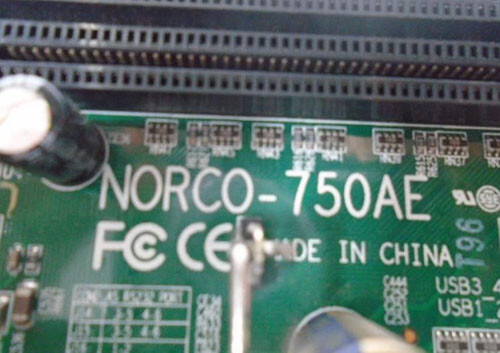 1pc used North China industrial computer motherboard NORCO-750AE