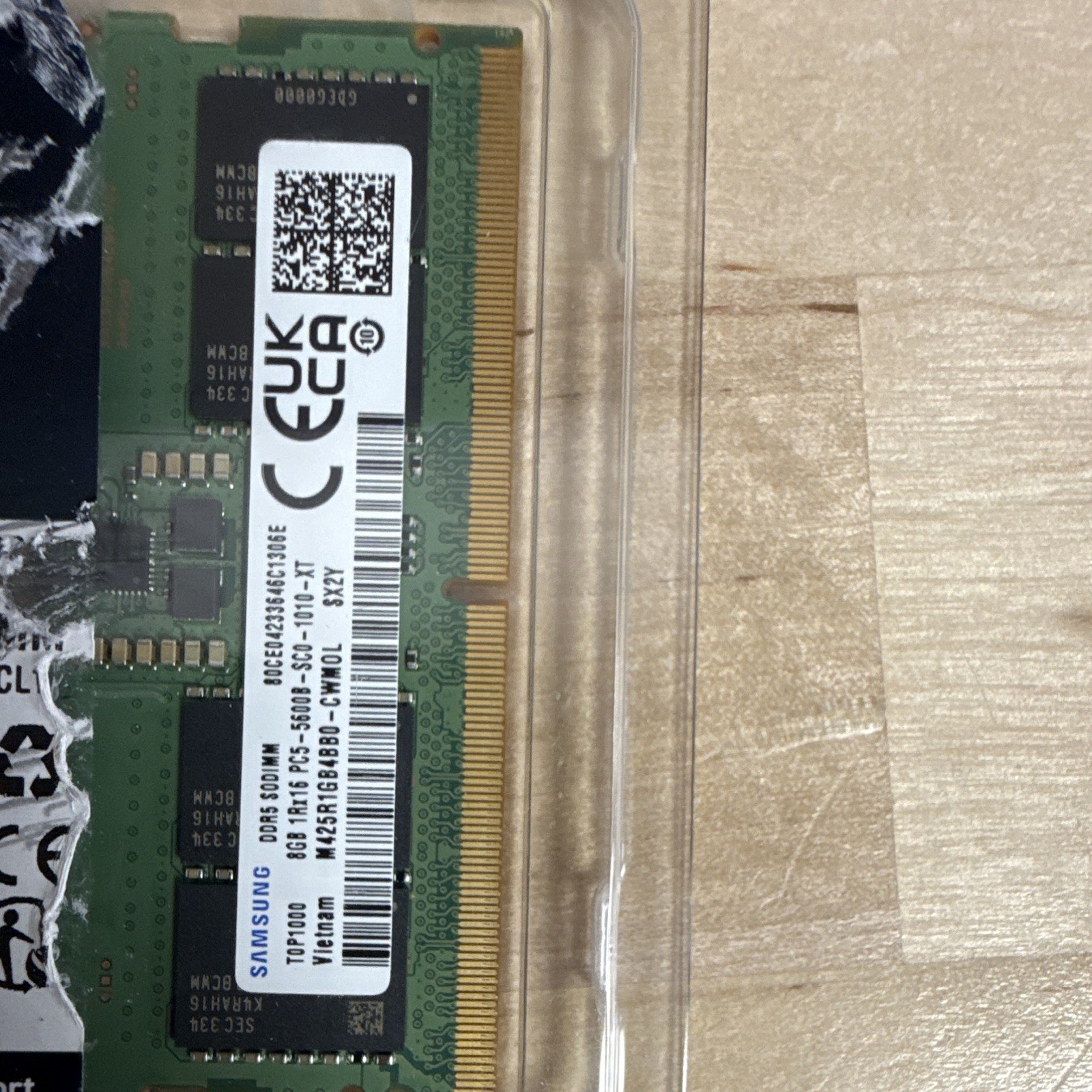 Samsung 8x2GB (16) DDR5-5600 PC5-5600B 288-Pin DIMM Non-ECC M425R1GB4BB0. Read