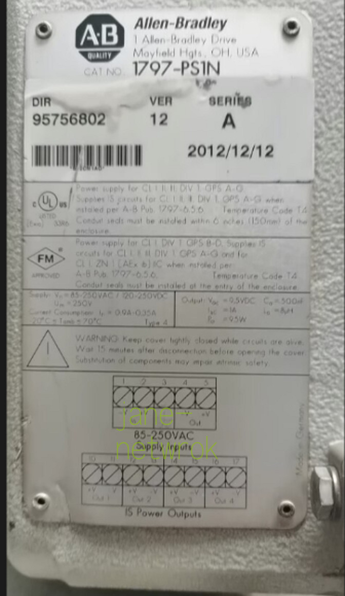 🔥🔥1PC for 100% test 1797-PS1N (by DHL or Fedex 90days Warranty)