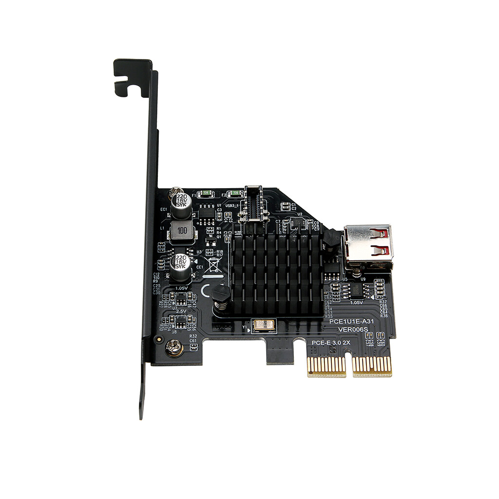 Pci-express 3.0 2x to Type-e USB 3.1 Gen2 10Gbps+USB 2.0 port expansion card