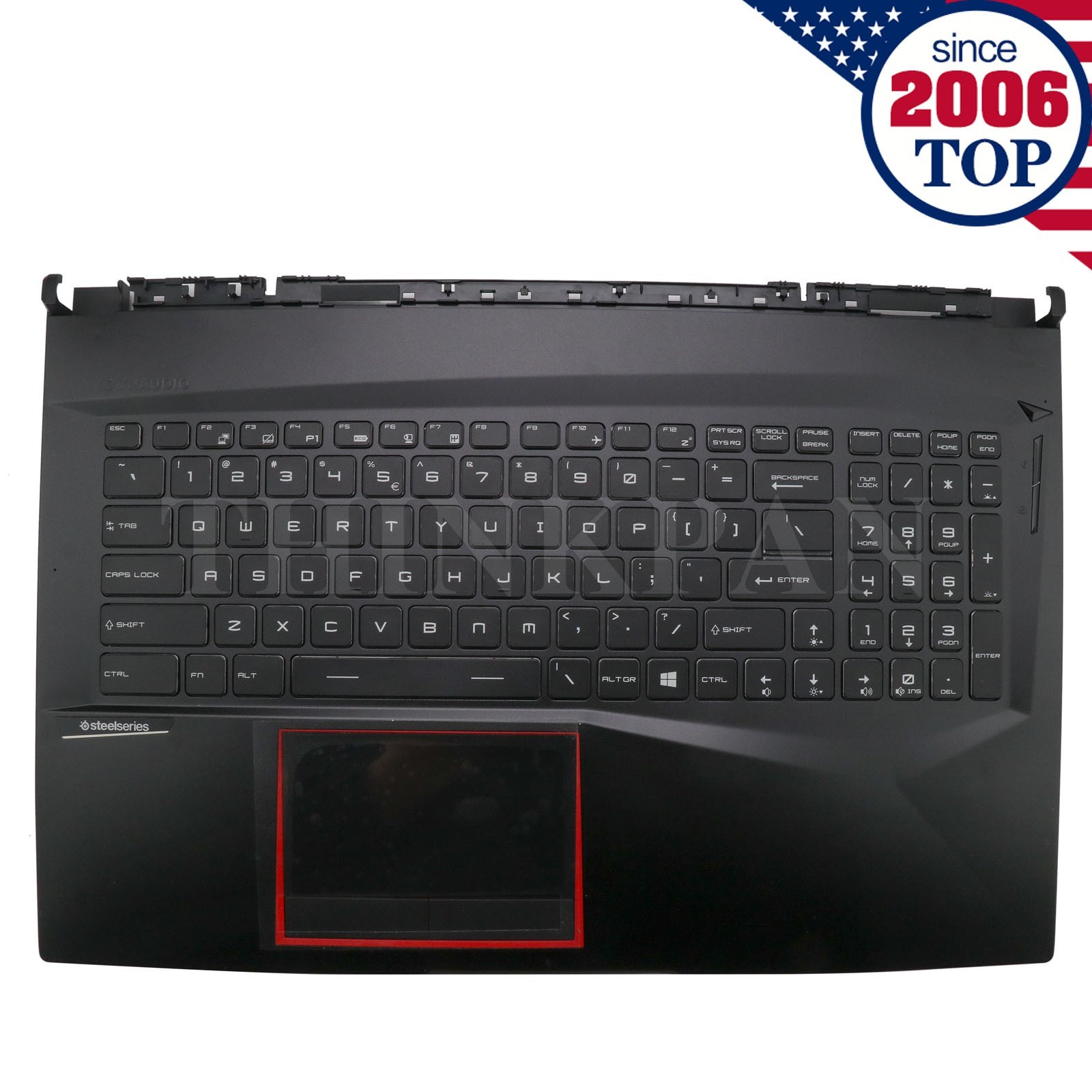 New For MSI GE75 GL75 GP75 MS-17E1 9S Upper Case Palmrest RGB Backlit Keyboard