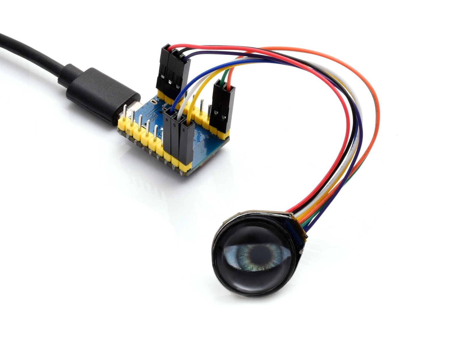 Waveshare 0.71inch Round LCD Display Module, 160×160 Resolution, SPI 65K colors