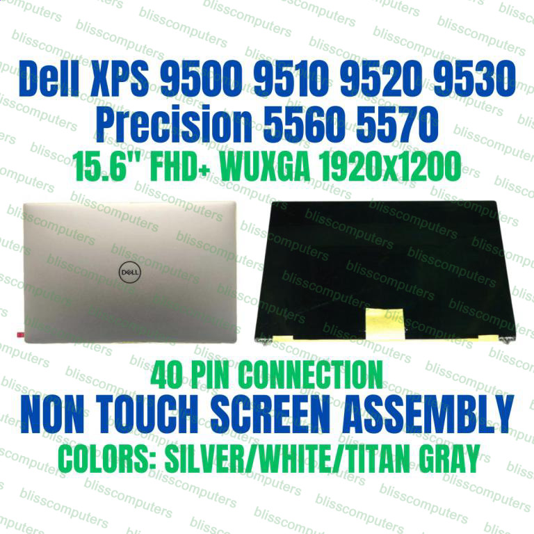 Dell XPS 15 9530 FHD LCD Screen Assembly Non Touch 169WD 0169WD