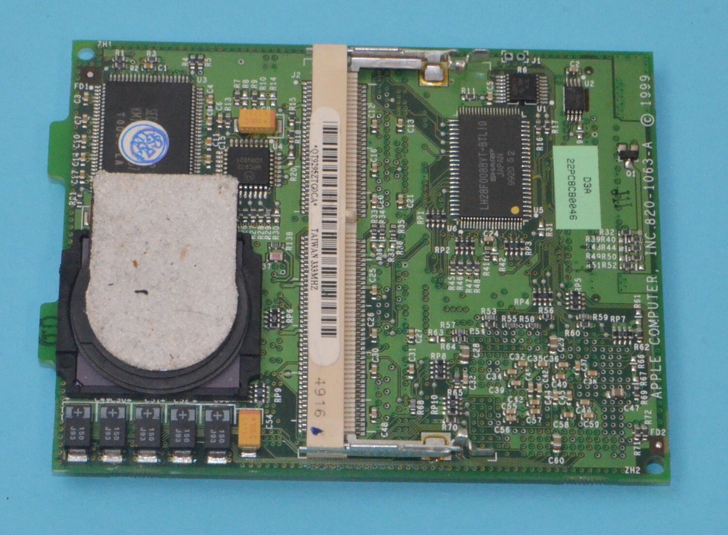 Apple 333 Mhz G3 Processor Card for PowerBook (Bronze) “Lombard” *Used* 661-2181